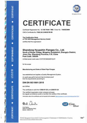 CE PED 2014/68/EU, AD2000 W0 W0, for quality assurance for flanges manufacturer of materials